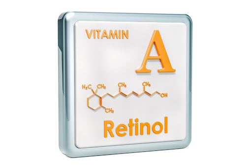 Vitamin A/Retinol chemical formula.