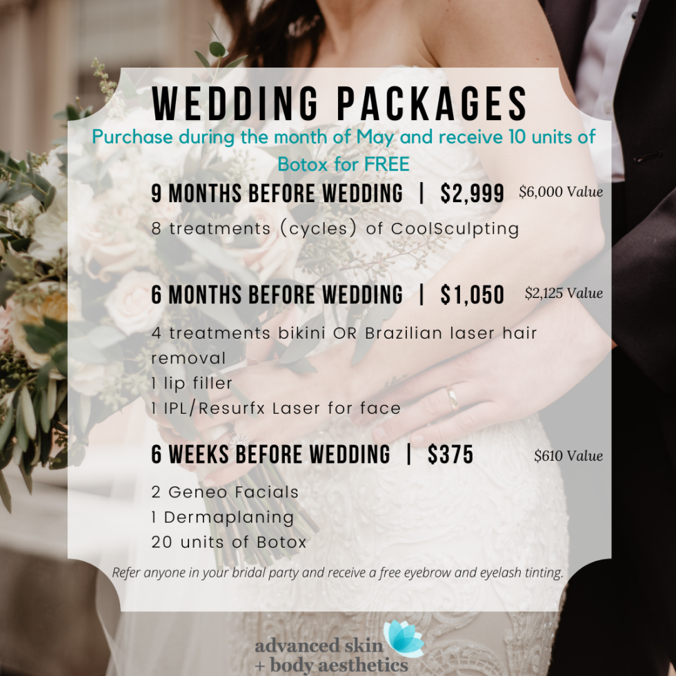 Wedding Packages | Lincoln NE Med Spa Aesthetics, Facials, & More!